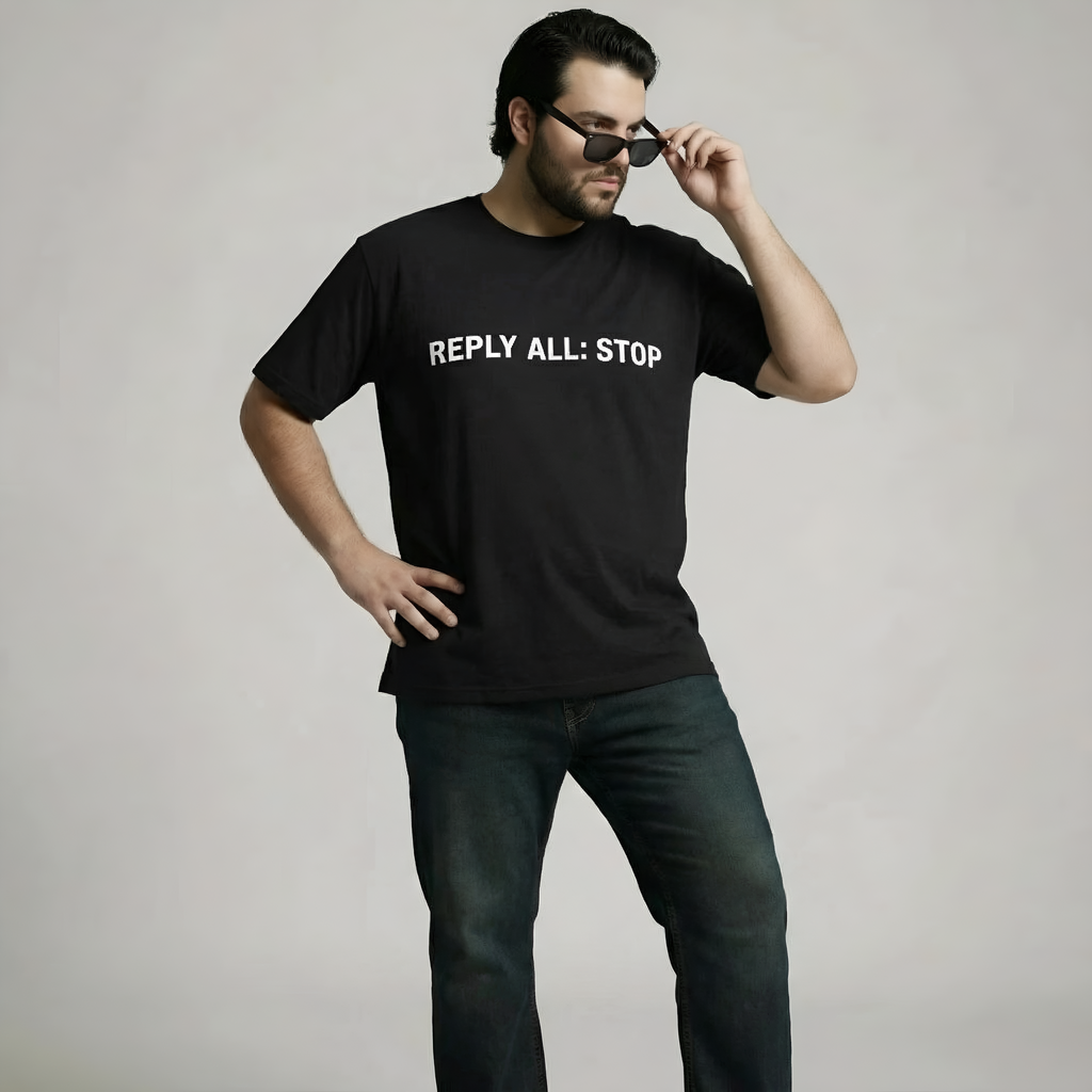 REPLY ALL: STOP | Comfort Colors® 1717 Heavyweight T-Shirt | Funny Office & Email Humor