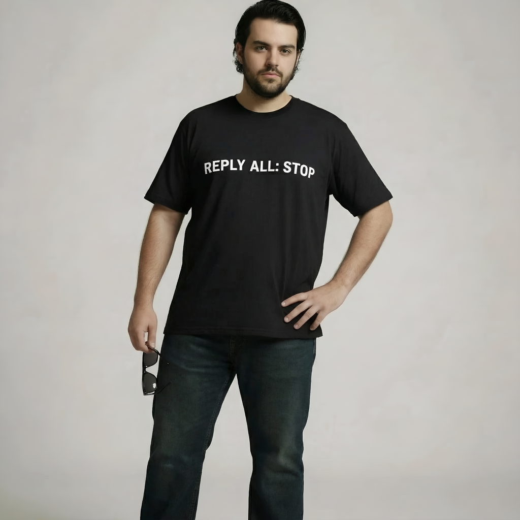 REPLY ALL: STOP | Comfort Colors® 1717 Heavyweight T-Shirt | Funny Office & Email Humor