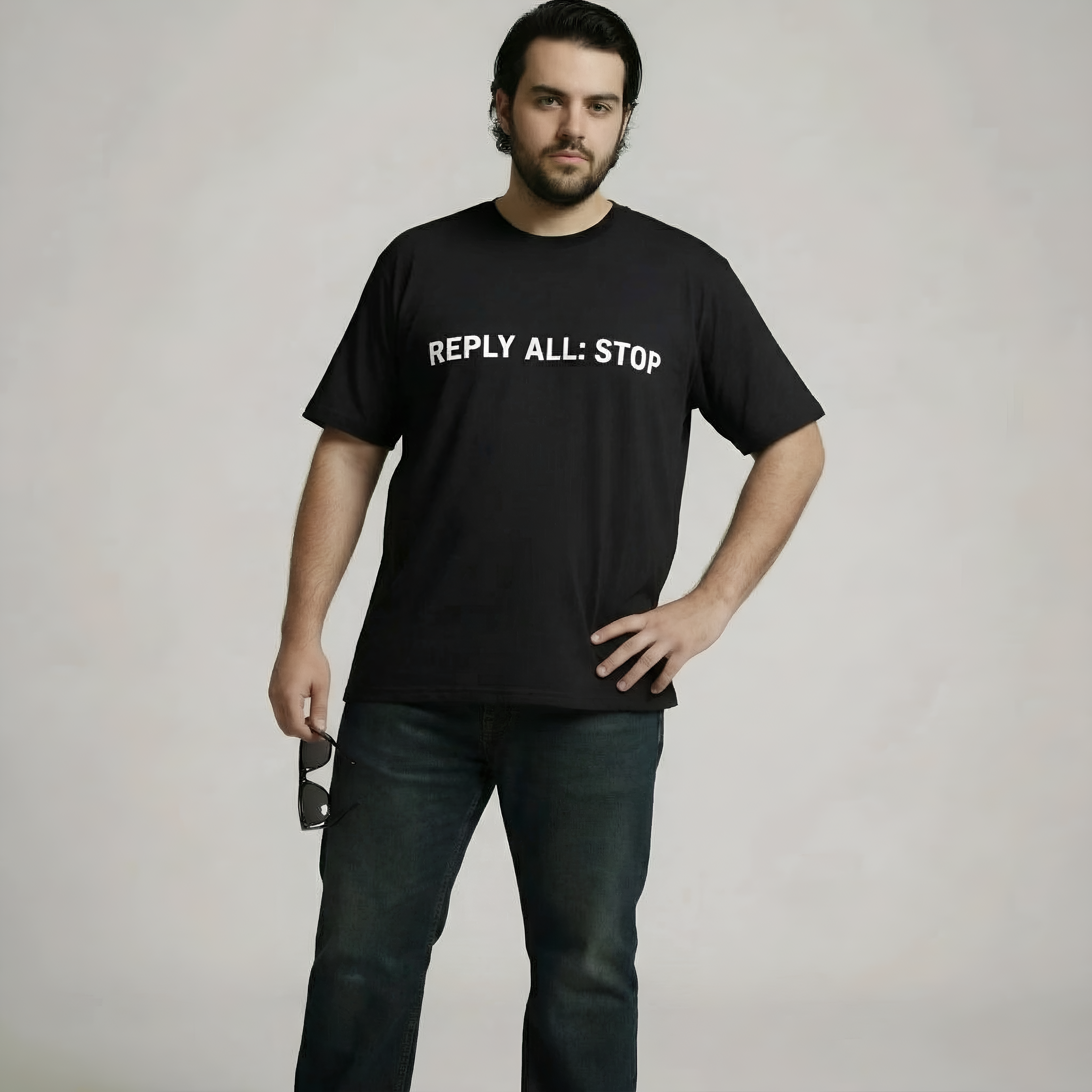 REPLY ALL: STOP | Comfort Colors® 1717 Heavyweight T-Shirt | Funny Office & Email Humor