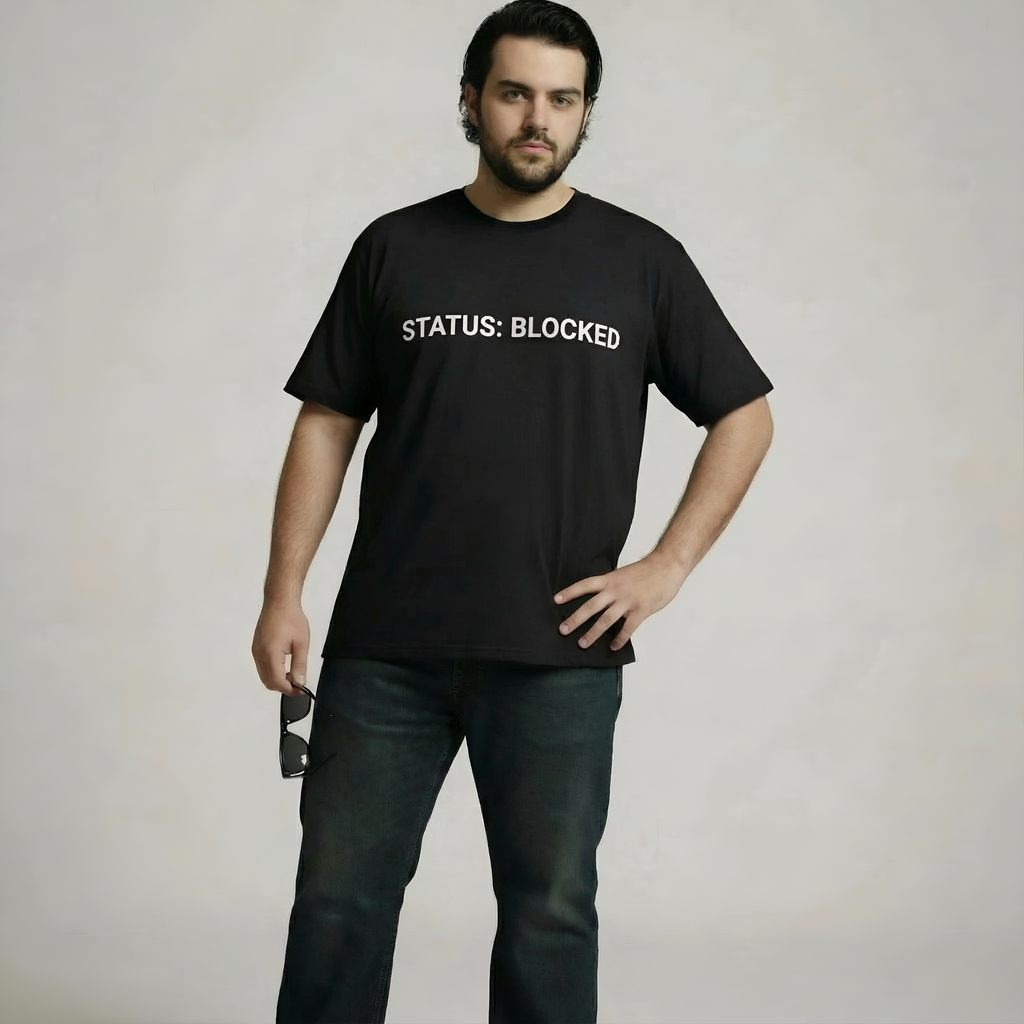 STATUS BLOCKED | Comfort Colors® 1717 Heavyweight T-Shirt | Agile, Scrum & Developer Humor
