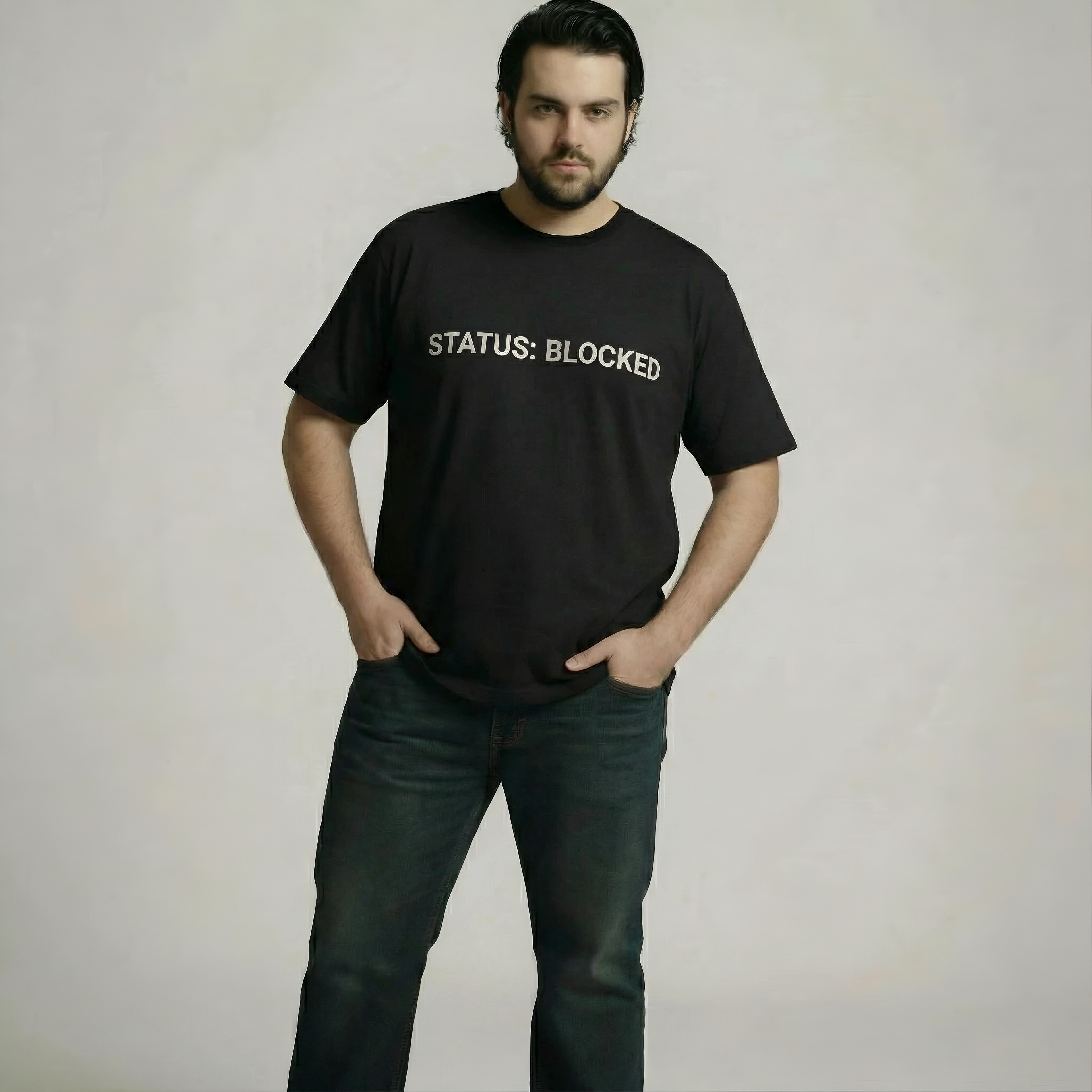 STATUS BLOCKED | Comfort Colors® 1717 Heavyweight T-Shirt | Agile, Scrum & Developer Humor