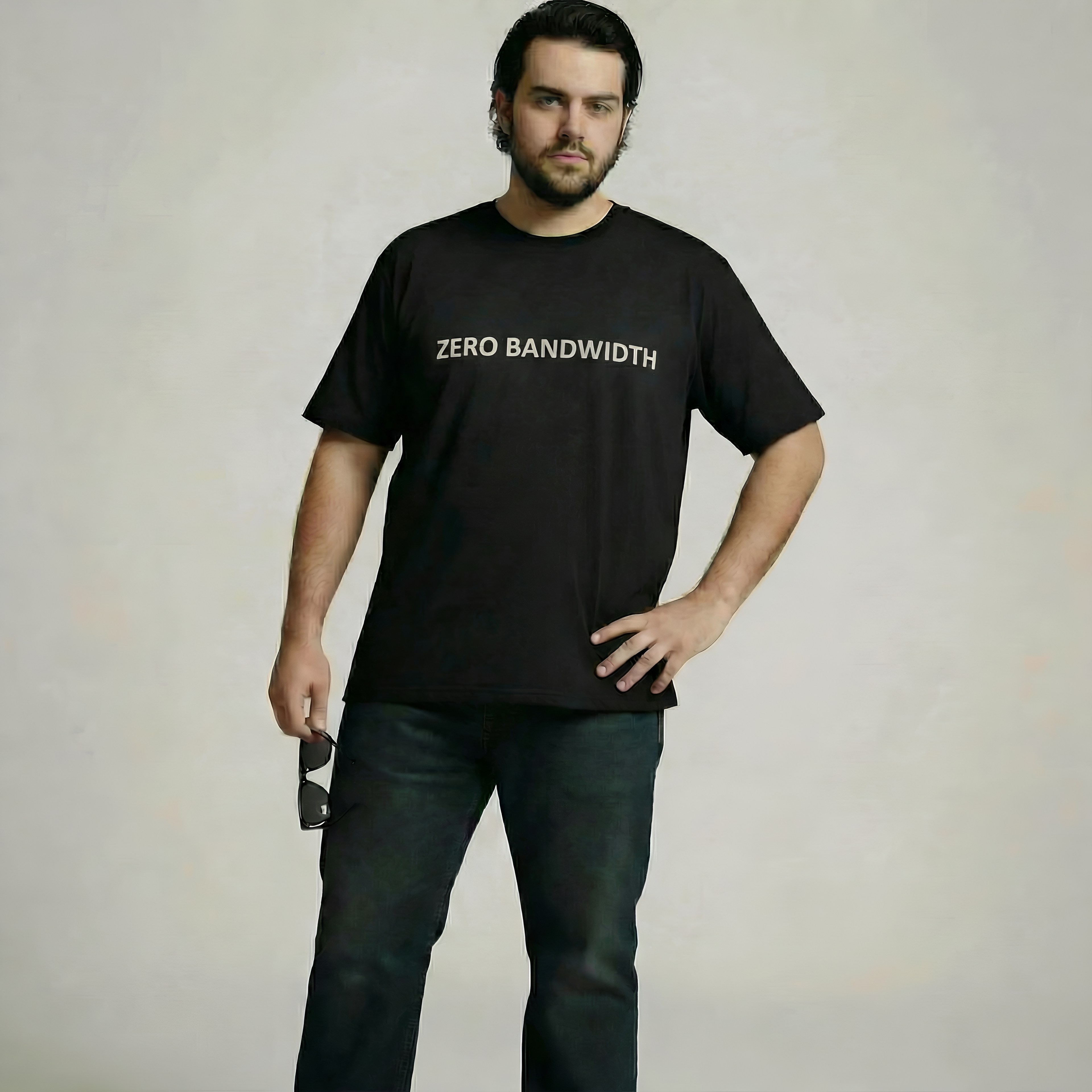 ZERO BANDWIDTH | Comfort Colors® 1717 Heavyweight T-Shirt | Introvert, Burnout & Social Battery Humor