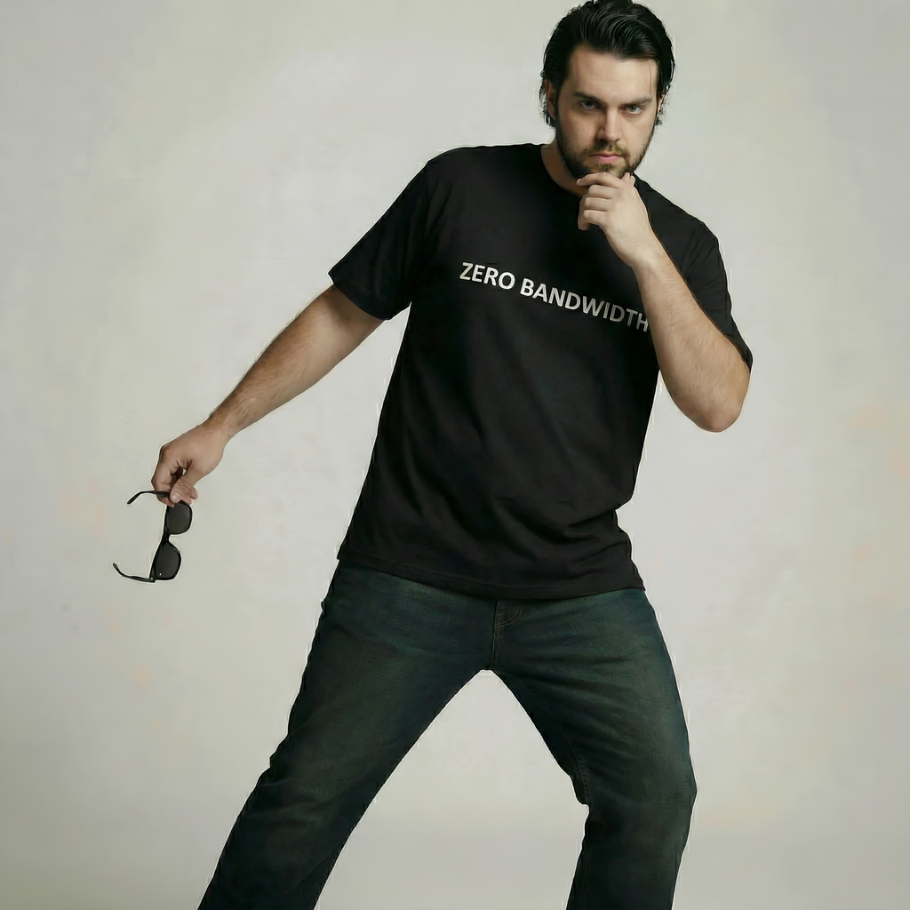 ZERO BANDWIDTH | Comfort Colors® 1717 Heavyweight T-Shirt | Introvert, Burnout & Social Battery Humor