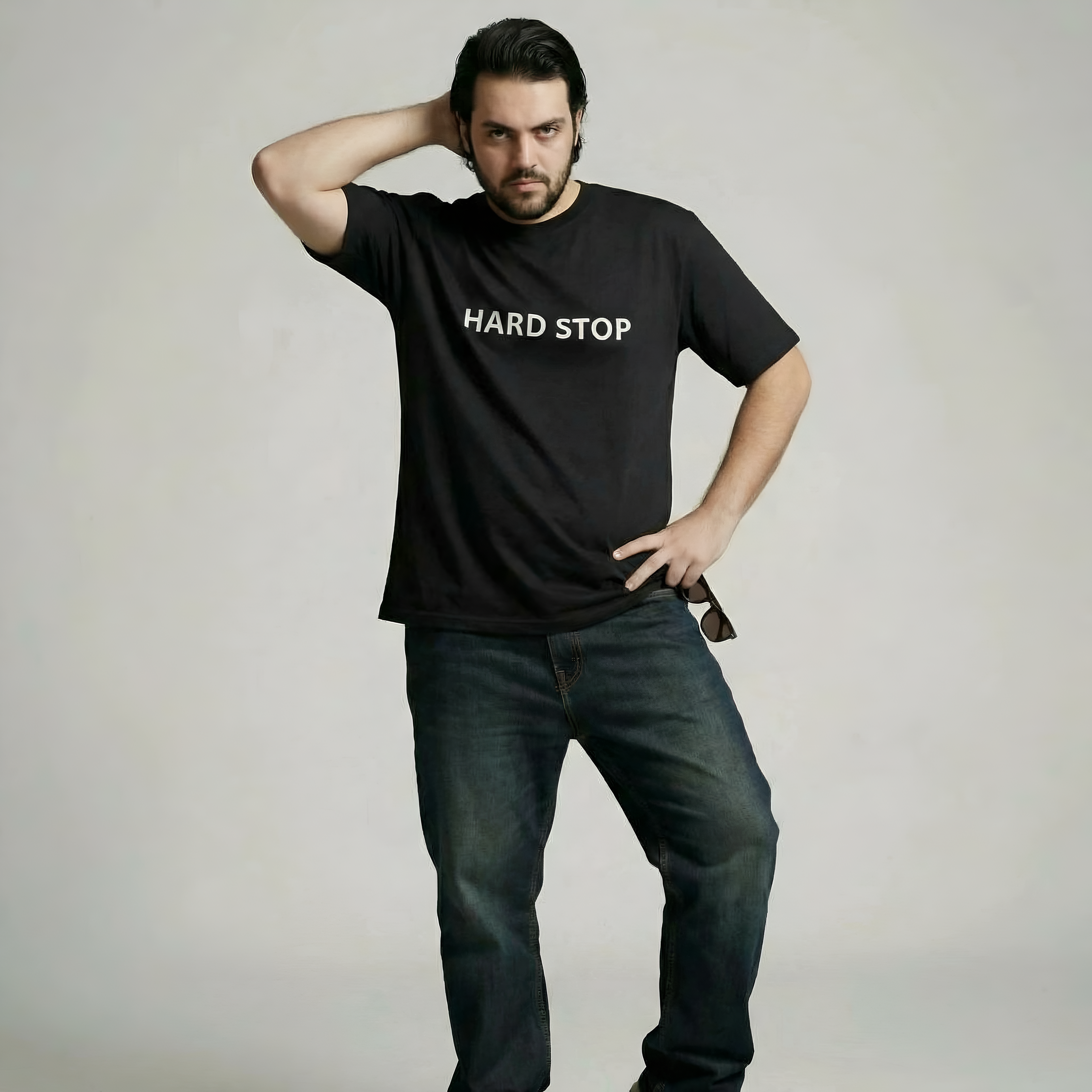 HARD STOP | Comfort Colors® 1717 Heavyweight T-Shirt | Funny Meeting & Corporate Humor